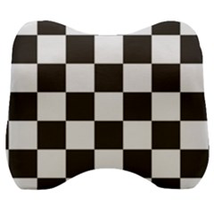 Chequered Flag Velour Head Support Cushion by abbeyz71