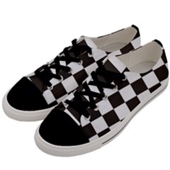Chequered Flag Men s Low Top Canvas Sneakers by abbeyz71