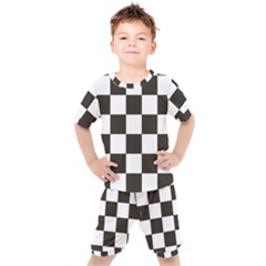 Chequered Flag Kids  Tee And Shorts Set by abbeyz71