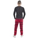 Crimson Red Pattern Men s Jogger Sweatpants View2