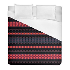 Boho Orange Black Duvet Cover (Full/ Double Size)