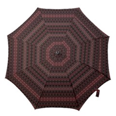 Boho Wine Grey Hook Handle Umbrellas (medium) by SpinnyChairDesigns