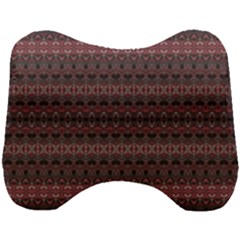 Boho Wine Grey Head Support Cushion by SpinnyChairDesigns