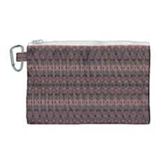 Boho Wine Grey Canvas Cosmetic Bag (large) by SpinnyChairDesigns