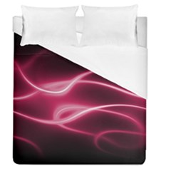 Neon Pink Glow Duvet Cover (queen Size) by SpinnyChairDesigns