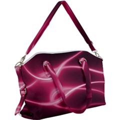 Neon Pink Glow Canvas Crossbody Bag by SpinnyChairDesigns