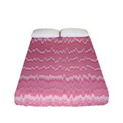 Boho Pink Stripes Fitted Sheet (full/ Double Size) by SpinnyChairDesigns