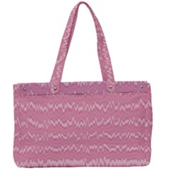 Boho Pink Stripes Canvas Work Bag by SpinnyChairDesigns