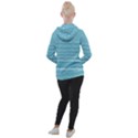 Boho Teal Stripes Women s Hooded Pullover View2