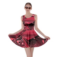 Candy Apple Crimson Red Skater Dress by SpinnyChairDesigns