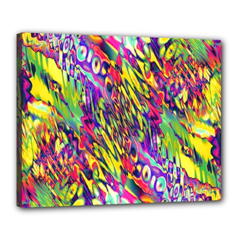 Colorful Jungle Pattern Canvas 20  X 16  (stretched)