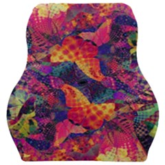 Colorful Boho Abstract Art Car Seat Velour Cushion  by SpinnyChairDesigns