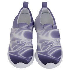 Violet Glowing Swirls Kids  Velcro No Lace Shoes by SpinnyChairDesigns