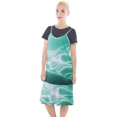 Biscay Green Glow Camis Fishtail Dress by SpinnyChairDesigns