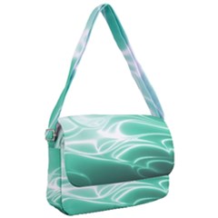 Biscay Green Glow Courier Bag by SpinnyChairDesigns