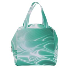 Biscay Green Glow Boxy Hand Bag by SpinnyChairDesigns