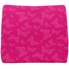 Magenta Pink Butterflies Pattern Seat Cushion