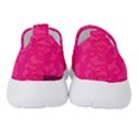 Magenta Pink Butterflies Pattern Women s Slip On Sneakers View4