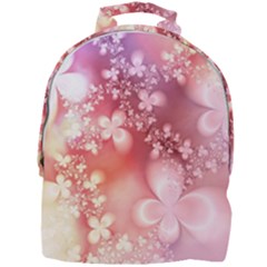 Boho Pastel Pink Floral Print Mini Full Print Backpack by SpinnyChairDesigns