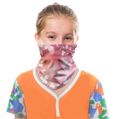 Boho Pastel Pink Floral Print Face Covering Bandana (kids) by SpinnyChairDesigns