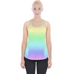 Pastel Rainbow Ombre Piece Up Tank Top by SpinnyChairDesigns