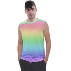 Pastel Rainbow Ombre Men s Regular Tank Top by SpinnyChairDesigns