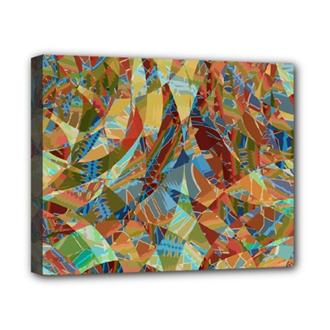 Boho Colorful Mosaic Canvas 10  X 8  (stretched)