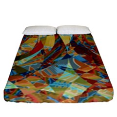 Boho Colorful Mosaic Fitted Sheet (king Size) by SpinnyChairDesigns