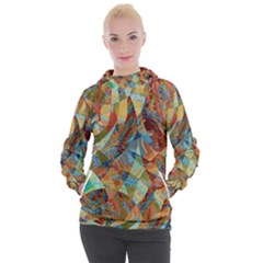 Boho Colorful Mosaic Women s Hooded Pullover by SpinnyChairDesigns