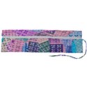 Boho Patchwork Roll Up Canvas Pencil Holder (L) View2