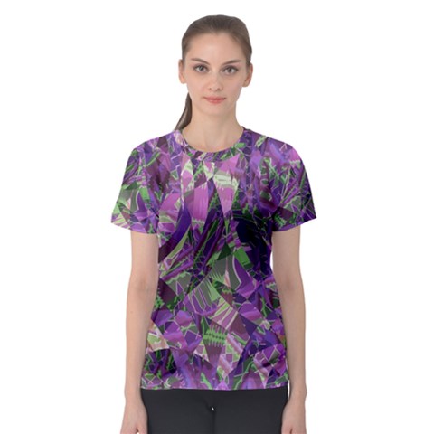 Boho Violet Mosaic Women s Sport Mesh Tee by SpinnyChairDesigns