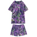 Boho Violet Mosaic Kids  Swim Tee and Shorts Set View1