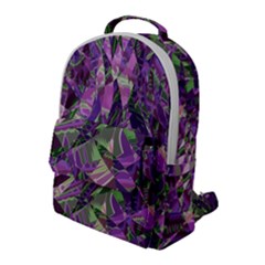 Boho Violet Mosaic Flap Pocket Backpack (large) by SpinnyChairDesigns