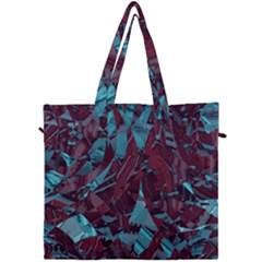 Boho Teal Wine Mosaic Canvas Travel Bag by SpinnyChairDesigns