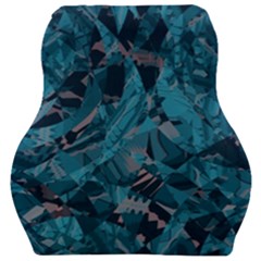 Boho Cerulean Blue Mosaic Car Seat Velour Cushion 