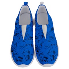 Cornflower Blue Music Notes No Lace Lightweight Shoes by SpinnyChairDesigns