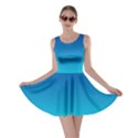 Aqua Blue and Indigo Ombre Skater Dress View1