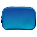 Aqua Blue and Indigo Ombre Make Up Pouch (Small) View1