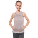 Boho Tan Lace Kids  Sleeveless Hoodie View1