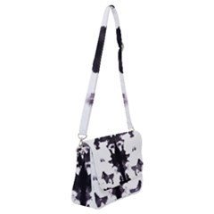 Rorschach Inkblot Pattern Shoulder Bag With Back Zipper by SpinnyChairDesigns