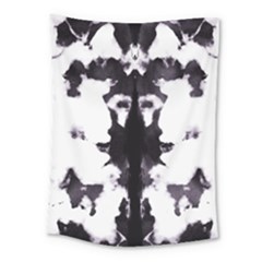 Rorschach Inkblot Pattern Medium Tapestry by SpinnyChairDesigns