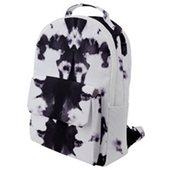 Rorschach Inkblot Pattern Flap Pocket Backpack (small)