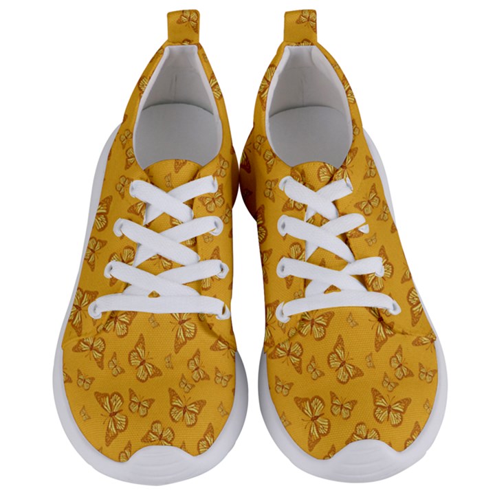 Mustard Yellow Monarch Butterflies Women s Lightweight Sports Shoes