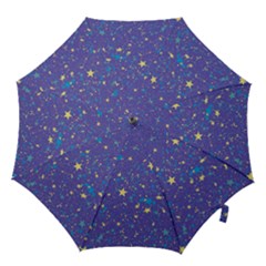 Starry Night Purple Hook Handle Umbrellas (small) by SpinnyChairDesigns