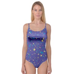 Starry Night Purple Camisole Leotard  by SpinnyChairDesigns