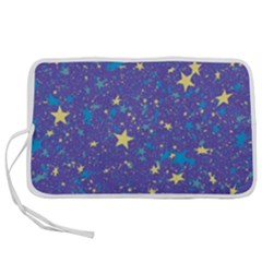 Starry Night Purple Pen Storage Case (m) by SpinnyChairDesigns