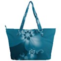 Teal Floral Print Full Print Shoulder Bag View2