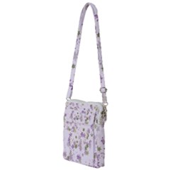 Purple Wildflower Print Multi Function Travel Bag by SpinnyChairDesigns