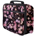 Pink Lilies on Black Full Print Lunch Bag View4