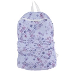 Pastel Purple Floral Pattern Foldable Lightweight Backpack by SpinnyChairDesigns